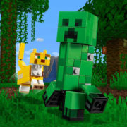 LEGO MINECRAFT Velká figurka Creeper a Ocelot 21156 STAVEBNICE