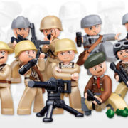 SLUBAN Mini figurka voják doplněk ke stavebnici ARMY WW2 různé druhy