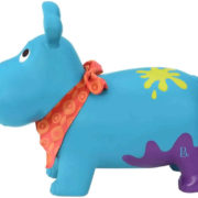 B-TOYS Baby hopsadlo nafukovací hroch Hanky Pants skákadlo set s pumpičkou
