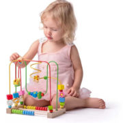 WOODY DŘEVO Baby labyrint motorický počítadlo pro miminko *DŘEVĚNÉ HRAČKY*