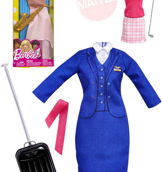 MATTEL BRB Set oblečení s doplňky profese pro panenku Barbie různé druhy