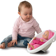 SMOBY Baby Walker Minikiss 3v1 chodítko kočárek sedačka pro panenku růžová