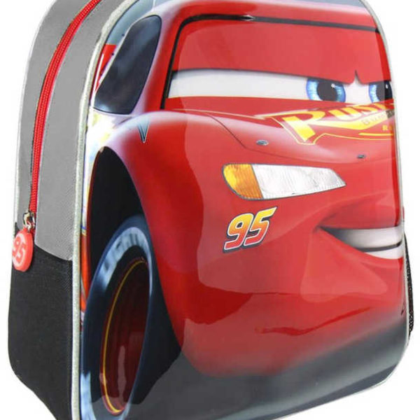 Batůžek dětský 3D 25x31x10cm Cars (Auta) Blesk McQueen boční kapsy