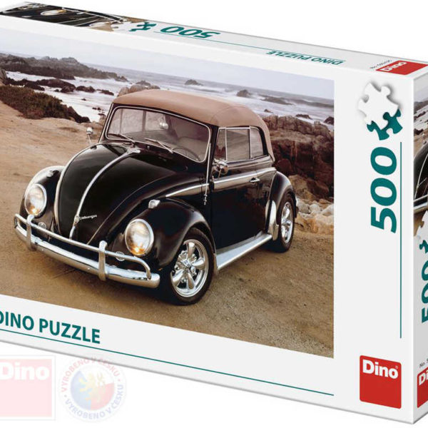 DINO Puzzle Volkswagen Brouk na pláži 47x33cm skládačka 500 dílků