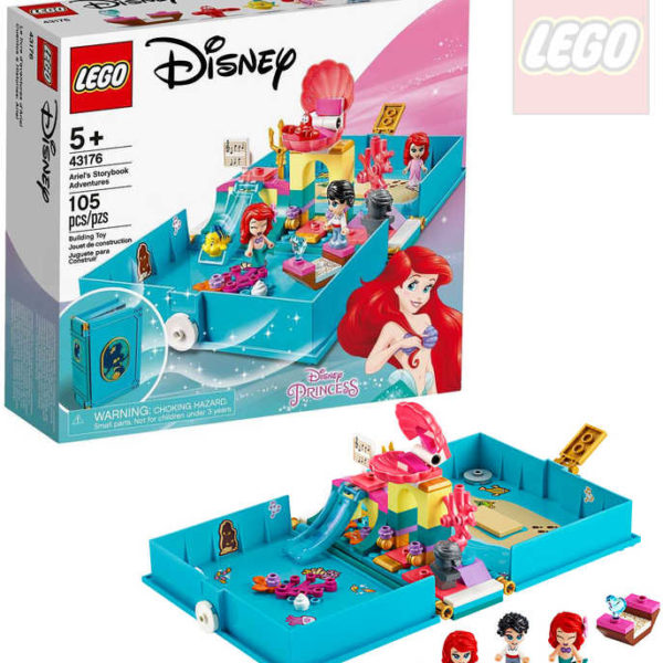 LEGO PRINCESS Ariel a její pohádková kniha dobrodružství 43176 STAVEBNICE