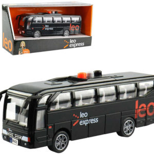 Autobus Leo Express 16cm hlášení řidiče a stewardky CZ na baterie Světlo Zvuk