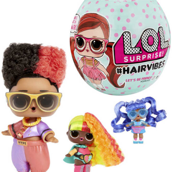 L.O.L. Surprise panenka Hairvibes česatice 15 překvapení v kouli různé druhy L.O.L. Surprise panenka Hairvibes česatice 15 překvapení v kouli různé druhy