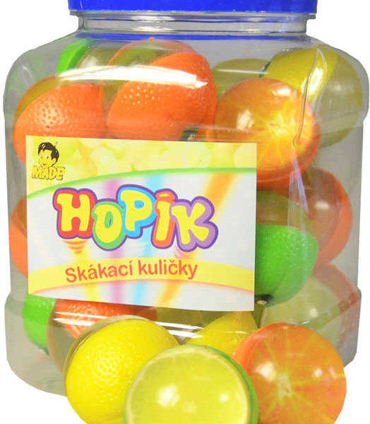 Hopskulička citrus 4cm hopík balonek skákací ovoce zelenina různé druhy