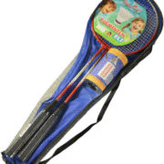 Badmintonový set pálka 63cm 2ks + míček ve vaku 2 barvy