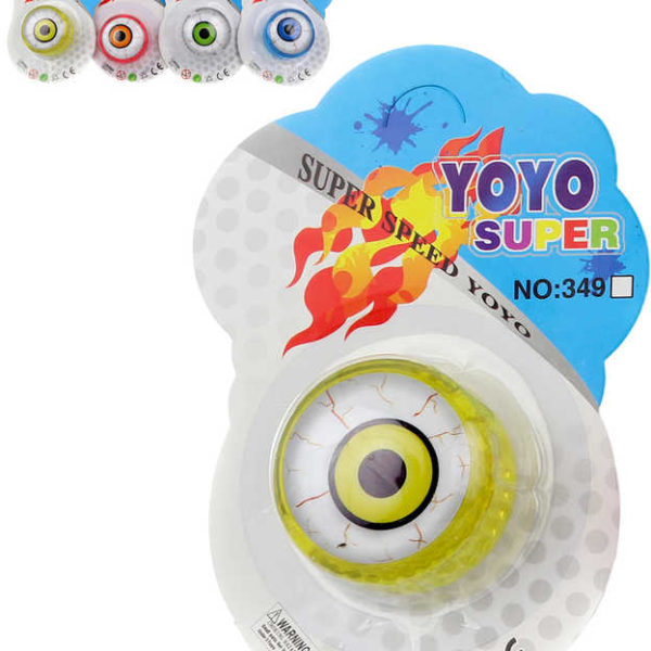 JoJo plastové oko svítící na baterie 5,5cm různé barvy jo-jo Světlo