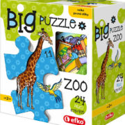 EFKO Baby Puzzle BIG V ZOO velké dílky skládačka set 24 dílků 68x47cm v krabici