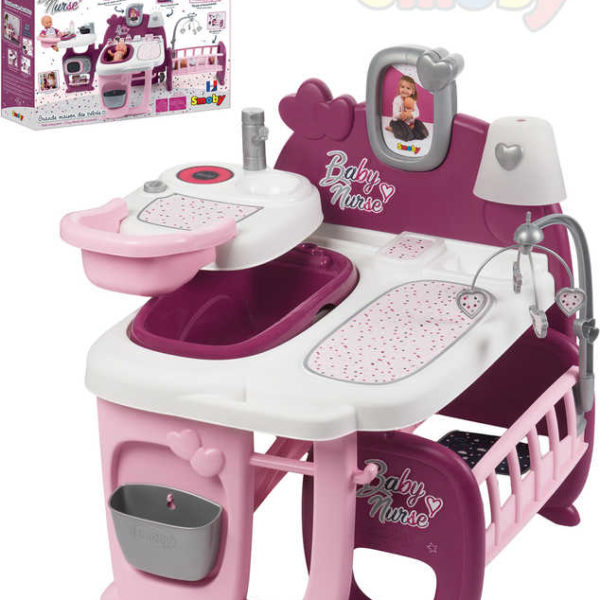 SMOBY Baby Nurse domeček pro panenky 3v1 herní set s doplňky 23ks plast