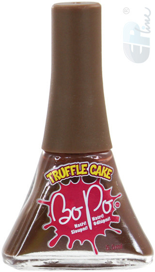 EP Line BO-PO Lak na nehty hnědý slupovací 5,5ml s vůní truffle cake pro holčičky EP Line BO-PO Lak na nehty hnědý slupovací 5,5ml s vůní truffle cake pro holčičky