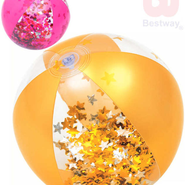BESTWAY Baby míč nafukovací 41cm balon se třpytkami 2 barvy