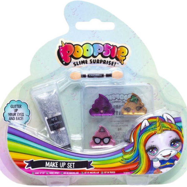 Poopsie slime surprise dětský make-up set oční stíny 4ks s doplňky blister