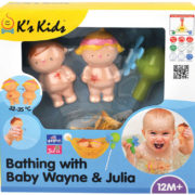 K´S KIDS Baby koupání s Waynem a Julií set 2 panenky se sprchou do vany