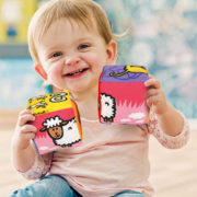K´S KIDS Baby soft kostky textilní 2ks zvířátka počítání na baterie Zvuk