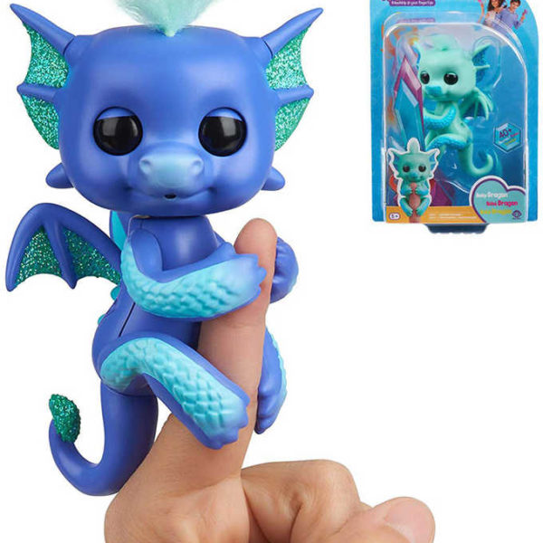 Fingerlings Baby dráček interaktivní na prst na baterie různé barvy Zvuk