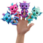 Fingerlings Baby dráček interaktivní na prst na baterie různé barvy Zvuk