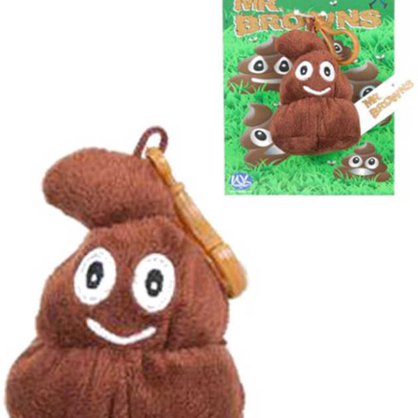 PLYŠ Přívěsek Mr.Browns hovínko 9cm na batoh *PLYŠOVÉ HRAČKY*