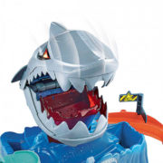 MATTEL HOT WHEELS City color shifters robo žralok set akční dráha s autíčkem plast