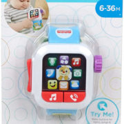 FISHER PRICE Baby hodinky chytré s aktivitami na baterie Světlo Zvuk pro miminko