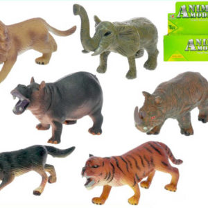 Zvířátko cizokrajné safari 11-14cm různé druhy plast