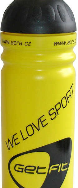 ACRA Cyklo sportovní láhev na pití 0,7l žlutá CSL07 plast
