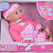 SIMBA Panenka Laura Tickle Baby 38cm miminko s dudlíkem na baterie Zvuk
