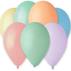 GEMAR Balónek nafukovací 26cm pastelový set 10ks různé barvy v sáčku