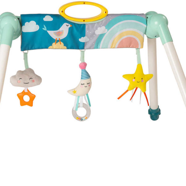TAF TOYS Baby hrazda na cesty Měsíček set se 3 hračkami pro miminko