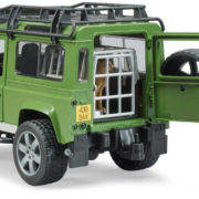 BRUDER 02587 Set auto Land Rover Defender + figurka lovec se psem
