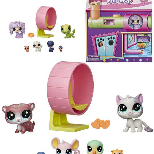 HASBRO LPS Divadlo herní set zvířátka Littlest Pet Shop s doplňky a nálepkami