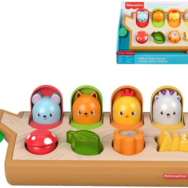 FISHER PRICE Baby zvířátka vyskakující pro miminko plast