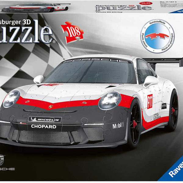RAVENSBURGER Puzzle 3D Auto Porsche 911 GT3 108 dílků skládačka plast