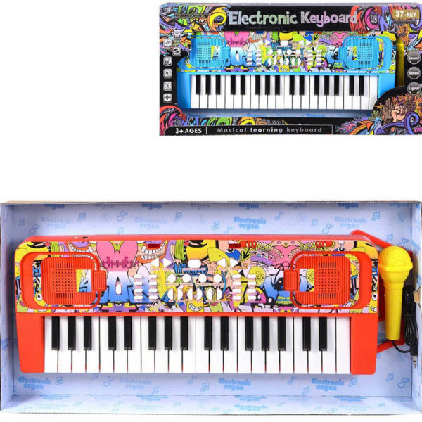 Piáno dětské elektronické 42cm 32 kláves keyboard na baterie Zvuk *HUDEBNÍ NÁSTROJE*