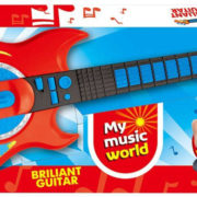 Kytara rocková dětská 57cm s melodií na baterie Světlo Zvuk plast