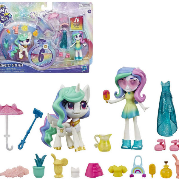 HASBRO MLP My Little Pony Equestria set poník + princezna Celestia s doplňky