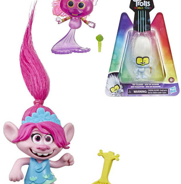 HASBRO Trolls (Trollové) filmová figurka 10cm set s doplňkem různé druhy plast