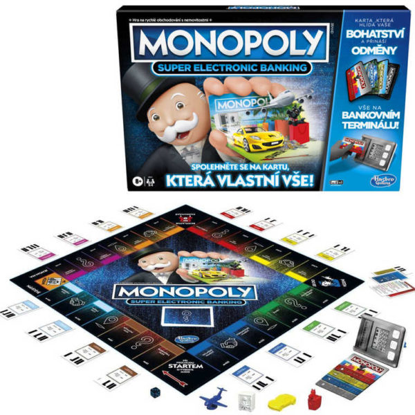 HASBRO Hra MONOPOLY Super elektronické bankovnictví na baterie CZ verze