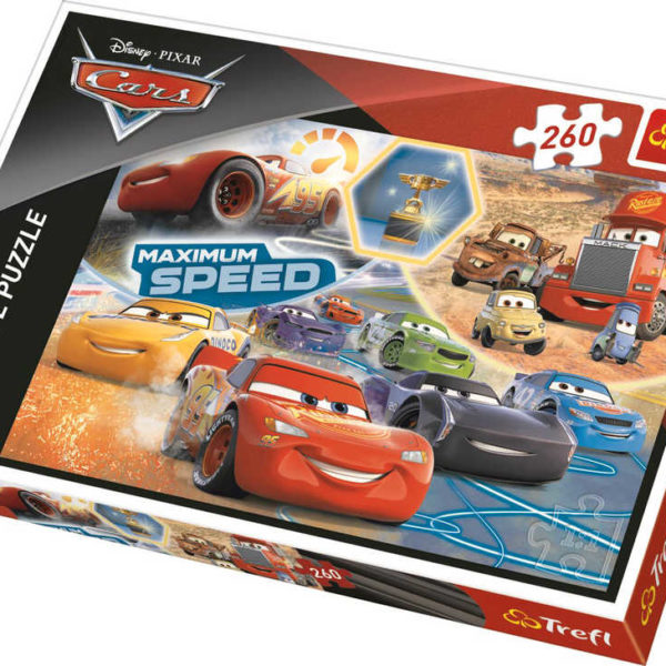 TREFL PUZZLE Cars 3 (Auta) Přehlídka šampionů skládačka 60x40cm 260 dílků