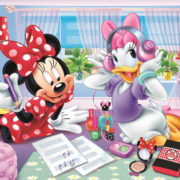 TREFL PUZZLE Minnie Mouse Den s nejlepšími přáteli skládačka 41x27,5cm 160 dílků