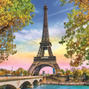 TREFL PUZZLE Foto romantická Paříž Eiffelova věž skládačka 48x34cm 500 dílků