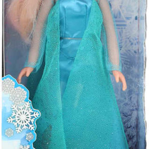 Panenka princezna sněhová blondýnka 32cm modré šaty zimní království