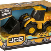 JCB Nakladač buldozer pracovní stroj na baterie Světlo Zvuk plast
