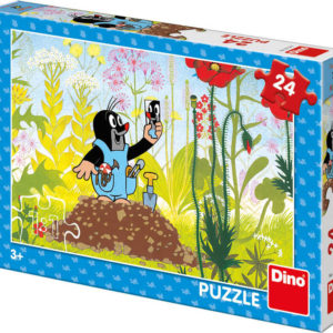 DINO Puzzle Krtek v kalhotkách 24 dílků 26x18cm skládačka v krabici