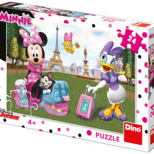 DINO Puzzle Disney Minnie v Paříži 24 dílků 26x18cm skládačka v krabici
