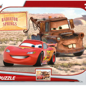 DINO Puzzle Blesk a Burák Auta (Cars) 12 dílků 30x23cm skládačka v krabici