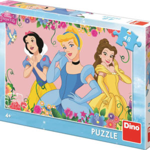DINO Puzzle Disney Rozkvetlé Princezny 48 dílků 26x18cm skládačka v krabici