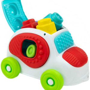 CLEMENTONI CLEMMY Baby set autíčko senzorické + 8 soft kostek pro miminko